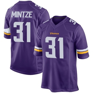 Game Andre Mintze Youth Minnesota Vikings Team Color Jersey - Purple