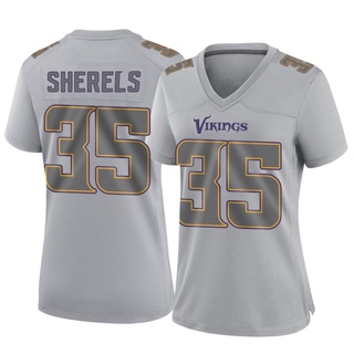 Game Marcus Sherels Women's Minnesota Vikings Atmosphere Fashion Jersey - Gray
